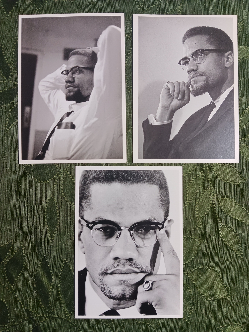 Lot of 3 Malcolm X Vintage Postcards